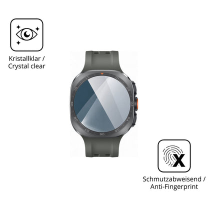 Flexible TPU-Folie passend zugeschnitten für Samsung Galaxy Watch Ultra 2, vollständige Abdeckung