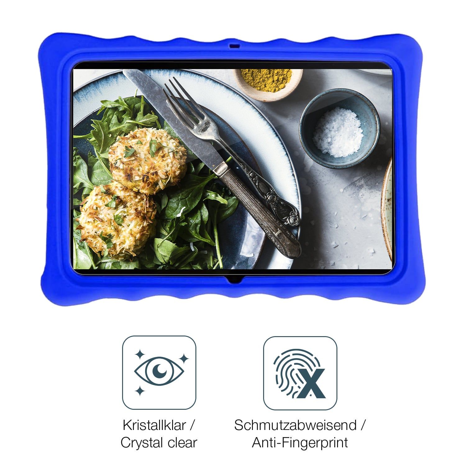 Schutz gegen Kratzer auf dem SaveFamily Evolution Kids Tablet Glas durch Schlüssel oder Ähnliches