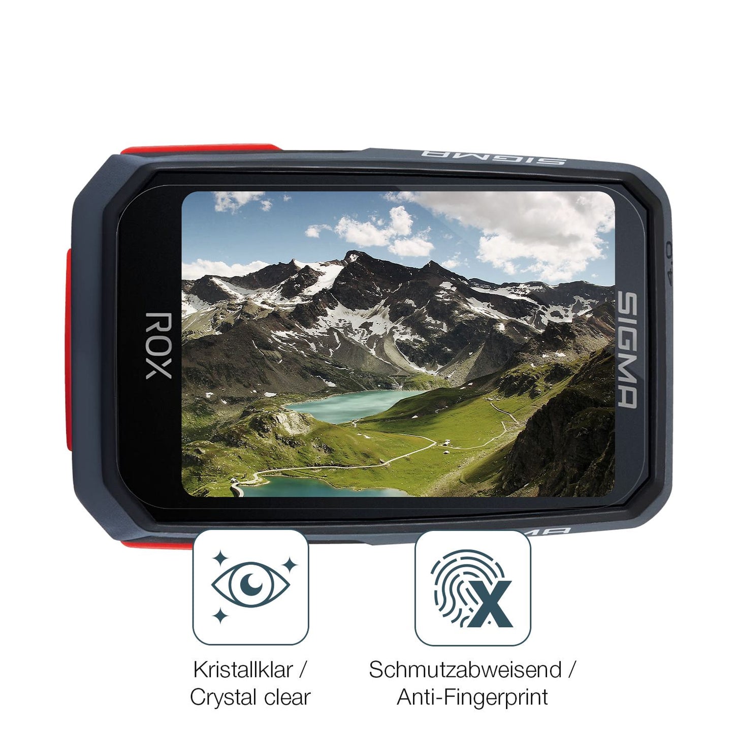 Flexible TPU-Folie passend zugeschnitten für SIGMA Sport Rox 4.0, vollständige Abdeckung