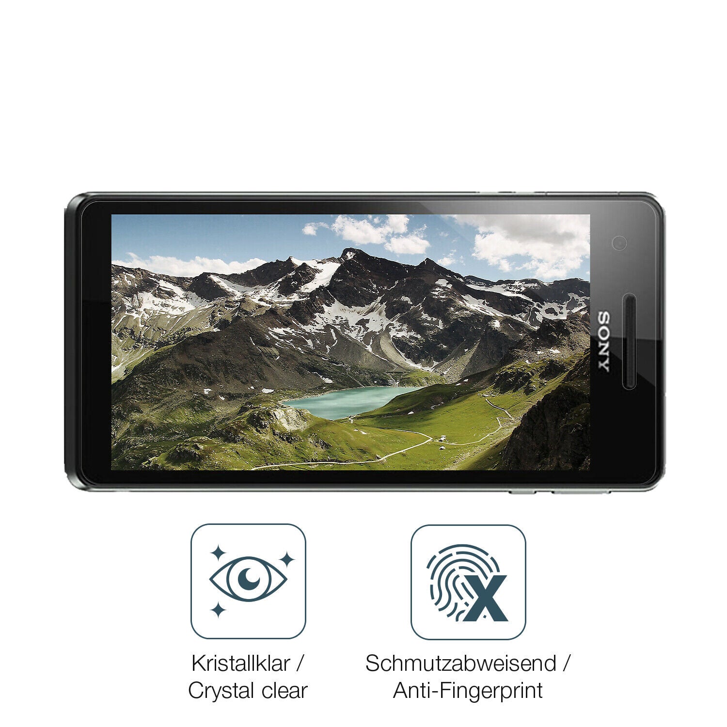 Flexible TPU-Folie passend zugeschnitten für Sony Xperia V, vollständige Abdeckung