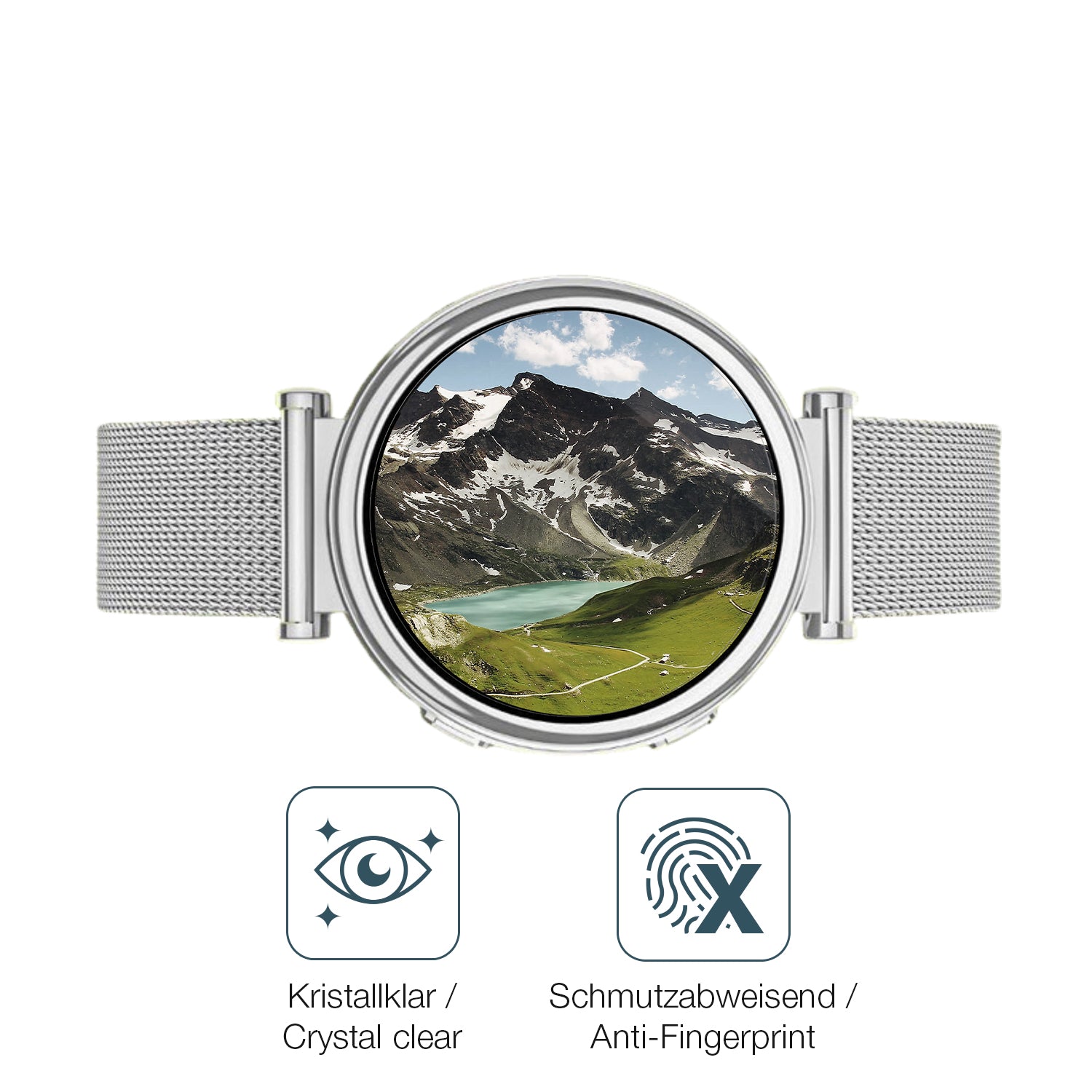 Schutz gegen Kratzer auf dem SWGOTA I109 Smartwatch Glas durch Schlüssel oder Ähnliches