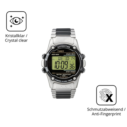 Flexible TPU-Folie passend zugeschnitten für Timex Expedition Atlantis, vollständige Abdeckung