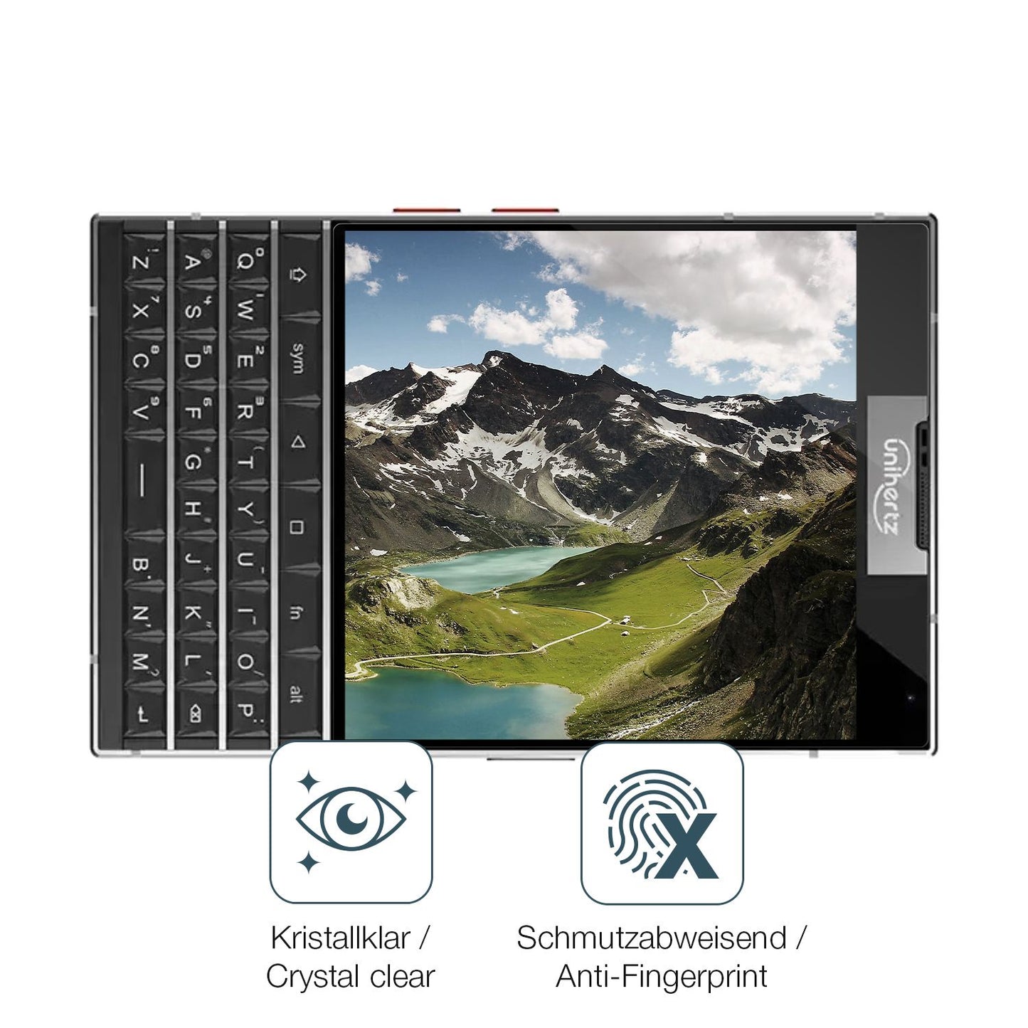 Flexible TPU-Folie passend zugeschnitten für Unihertz Titan 2, vollständige Abdeckung