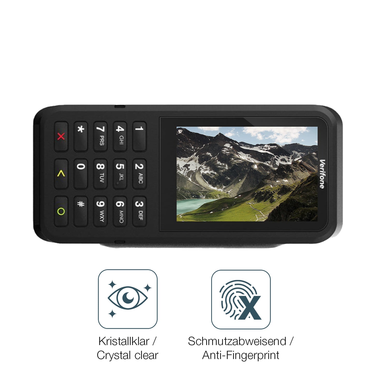 Flexible TPU-Folie passend zugeschnitten für Verifone P630, vollständige Abdeckung