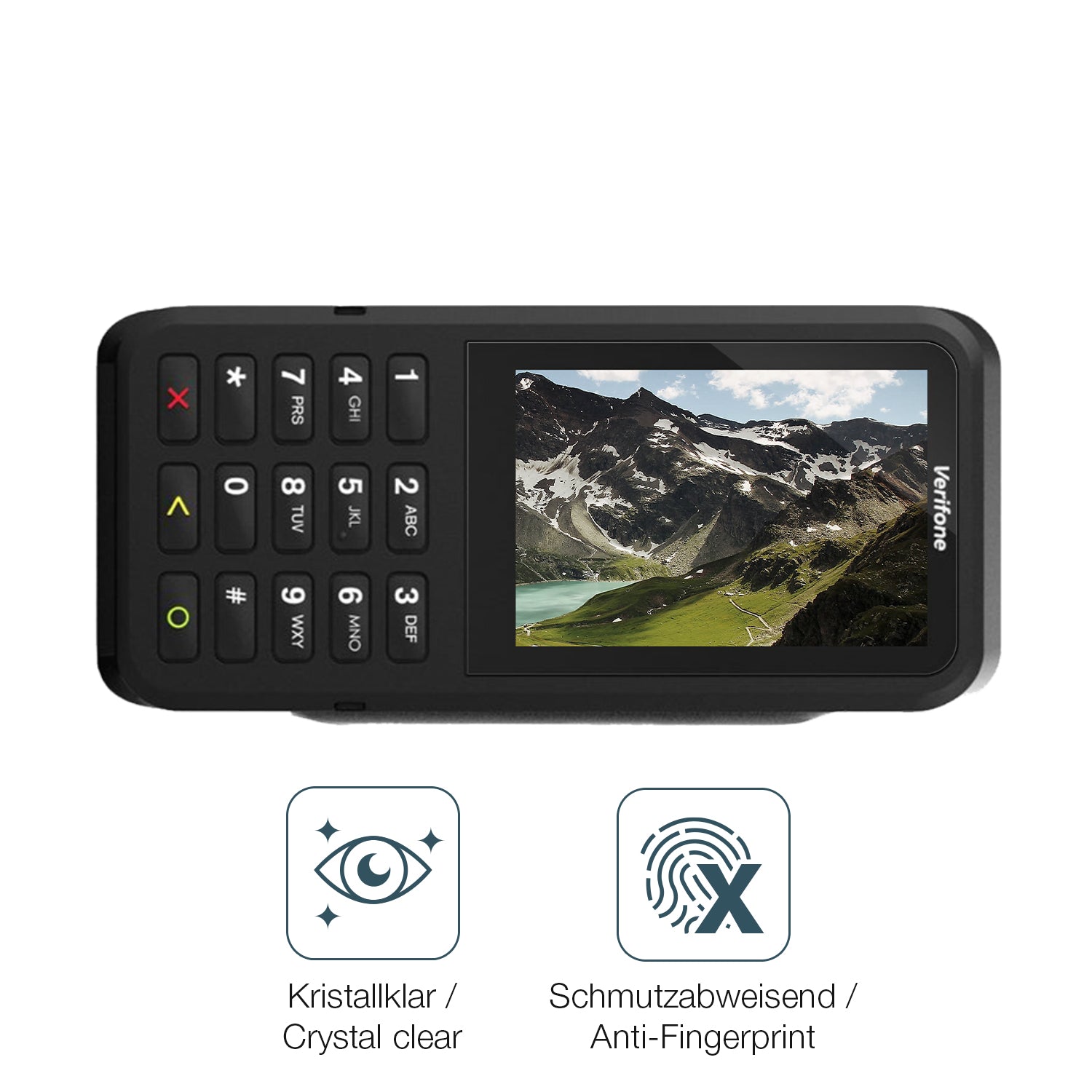 Flexible TPU-Folie passend zugeschnitten für Verifone P630, vollständige Abdeckung