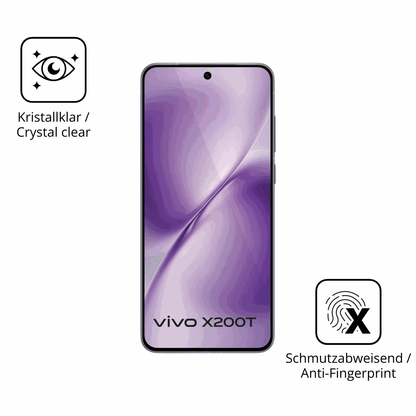 Flexible TPU-Folie passend zugeschnitten f�r Vivo X200T, vollst�ndige Abdeckung