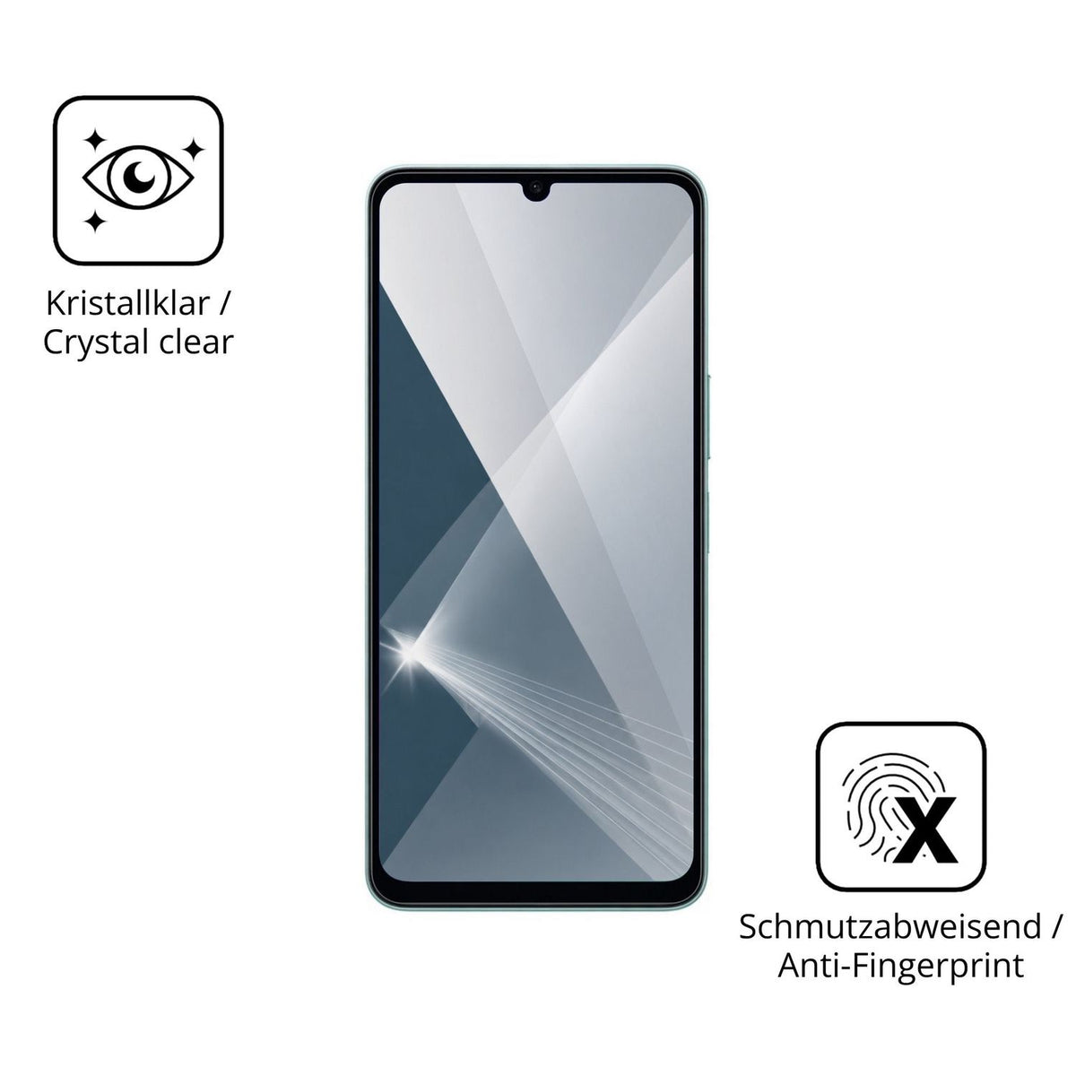 Flexible TPU-Folie passend zugeschnitten für Vivo Y05e, vollständige Abdeckung