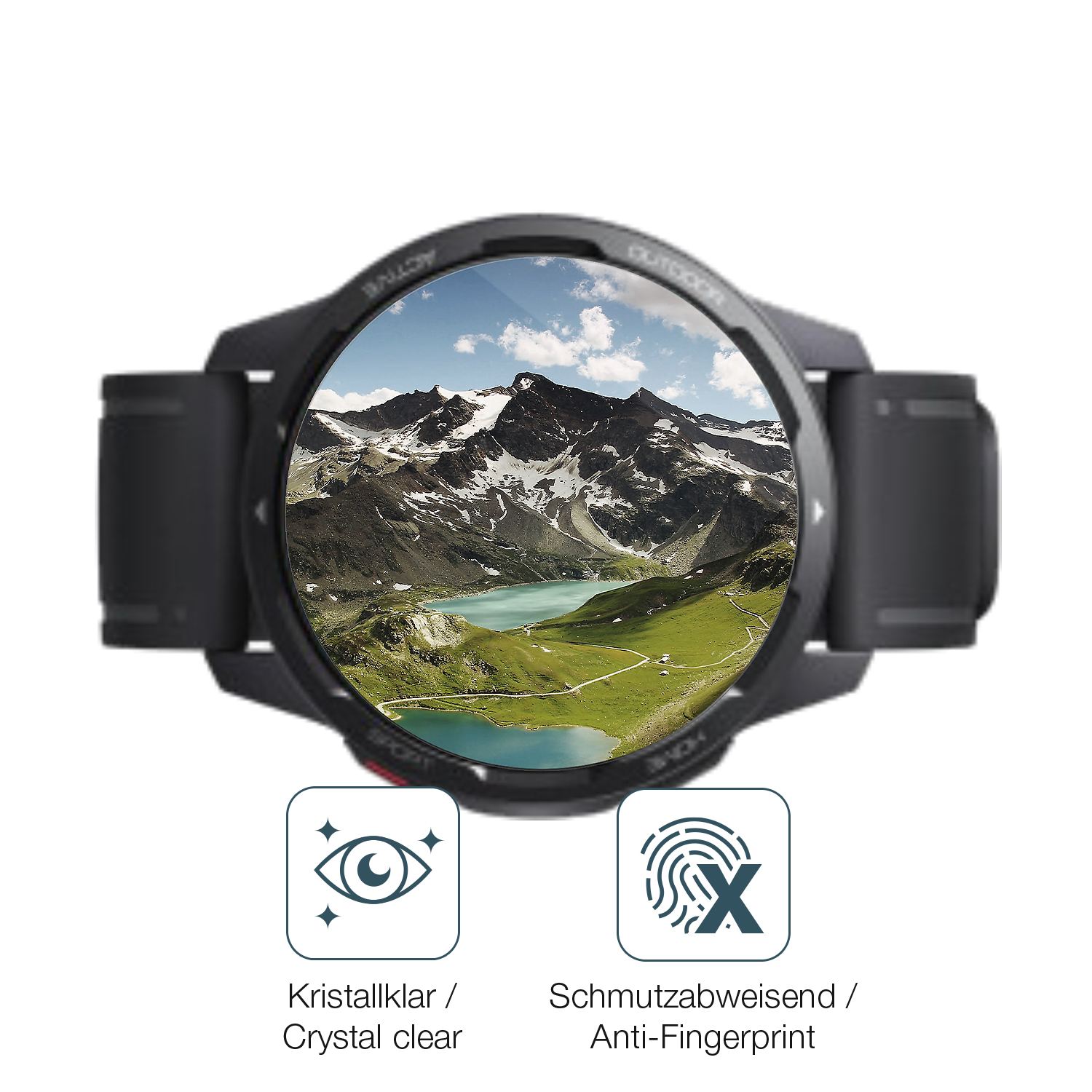 Flexible TPU-Folie passend zugeschnitten für Xiaomi Watch S1 Active, vollständige Abdeckung