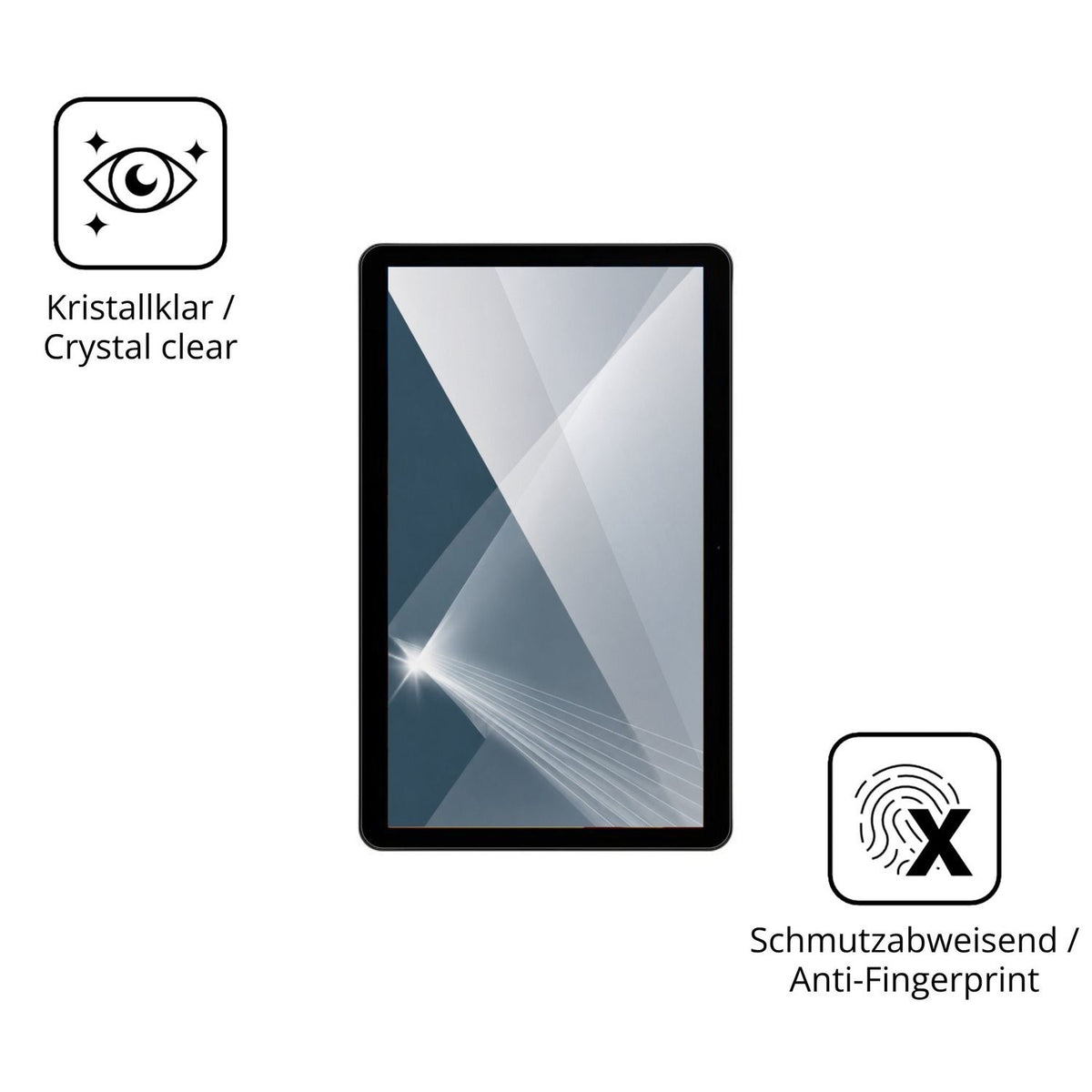 Flexible TPU-Folie passend zugeschnitten für Zebra KC50 22 Zoll, vollständige Abdeckung
