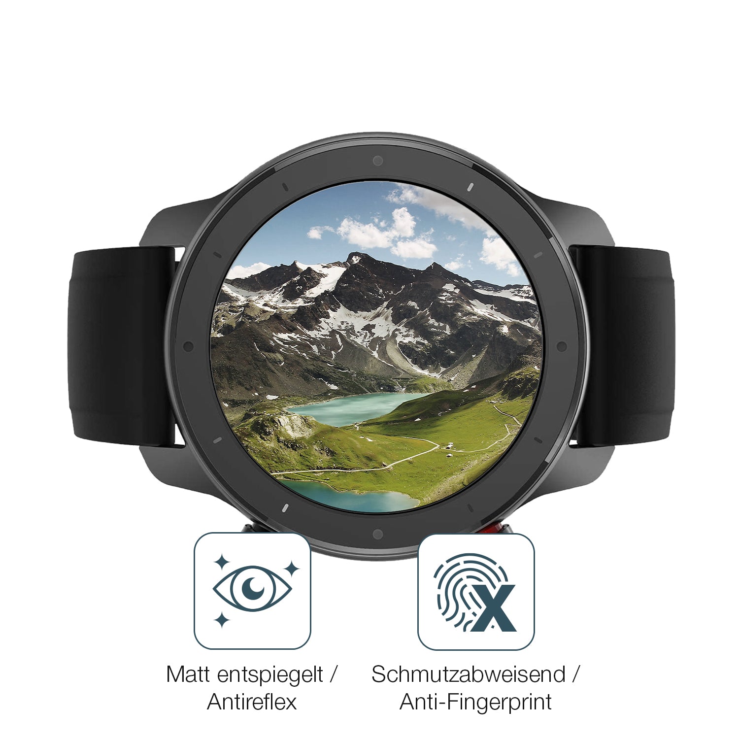 Schutz gegen Kratzer auf dem 47mm Durchmesser Uhr Glas durch Schlüssel oder Ähnliches