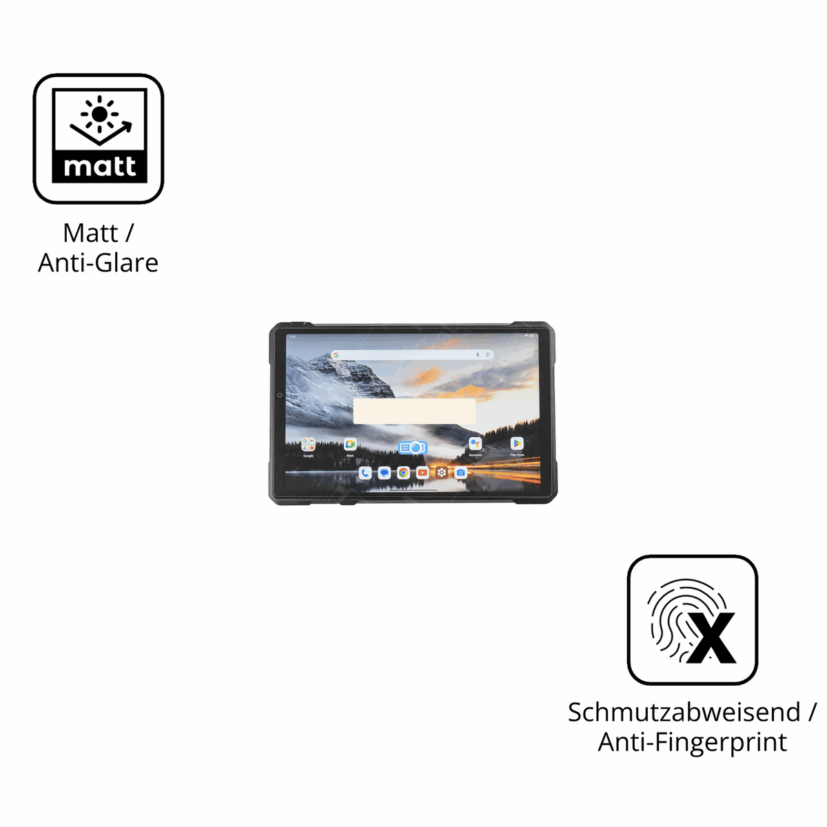 9H Hartbeschichtete, flexible Folie passend zugeschnitten für 8849 Tank Pad Ultra