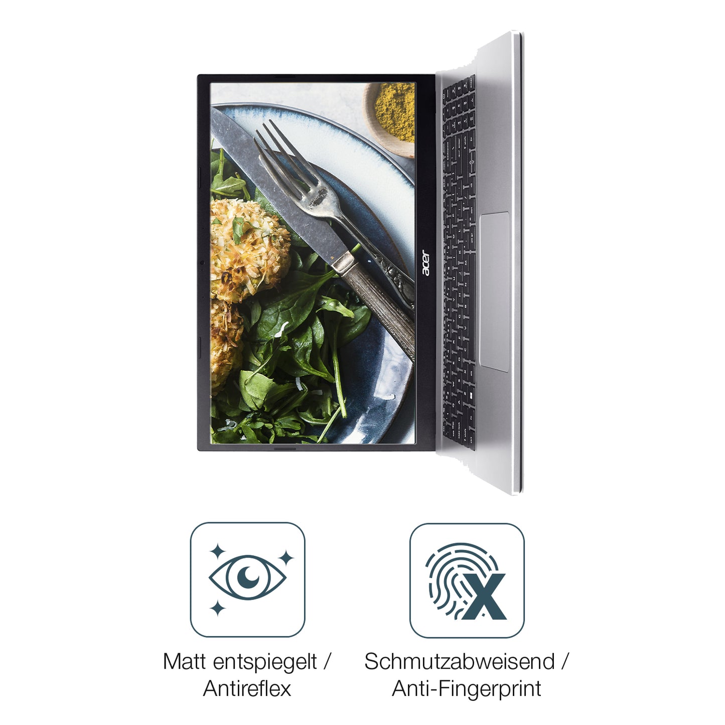 Schutz gegen Kratzer auf dem Acer Aspire 3 Glas durch Schlüssel oder Ähnliches