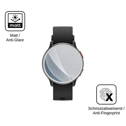 2x 9H Schutzfolie matt für aeac 1.27 Smartwatch Panzerfolie