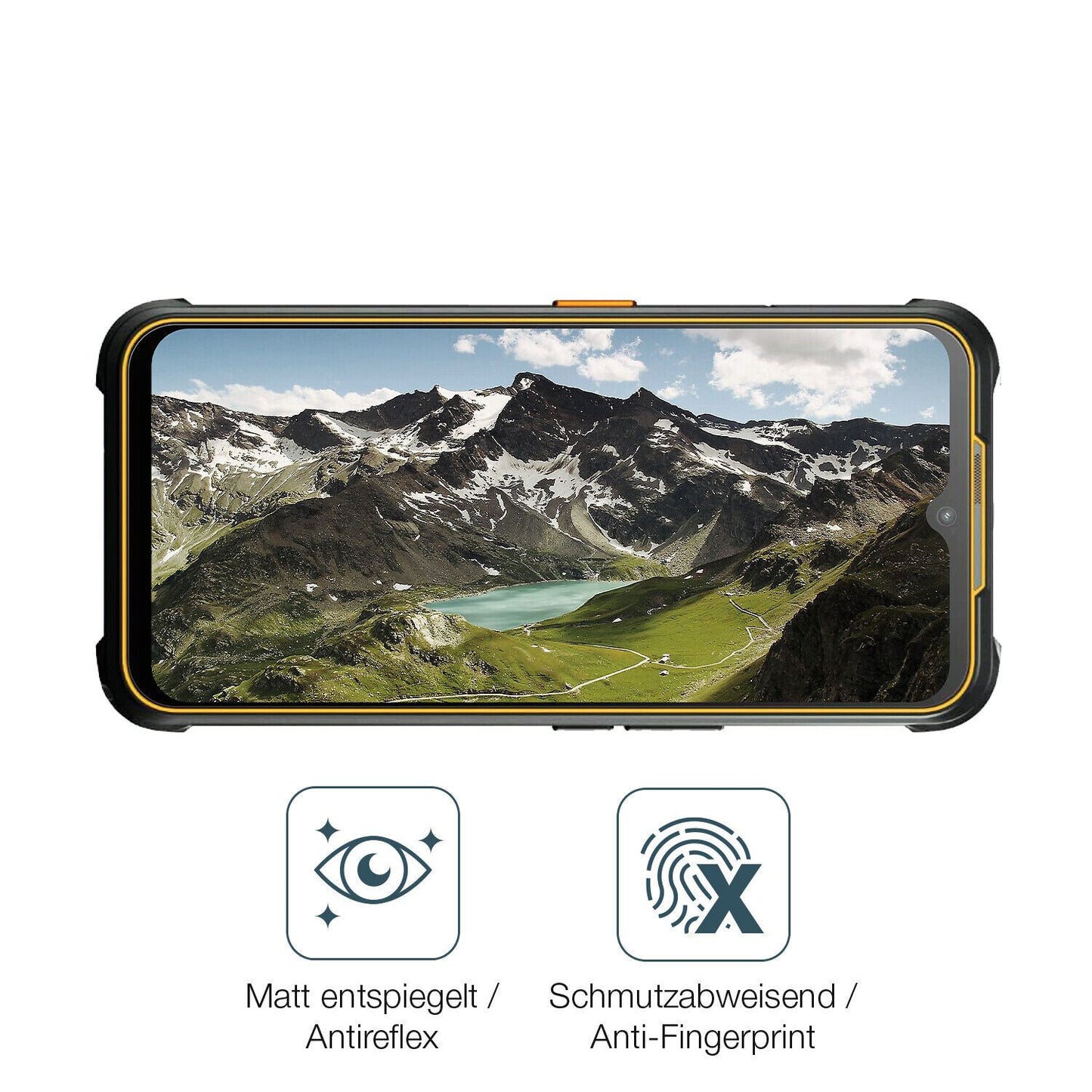 9H Hartbeschichtete, flexible Folie passend zugeschnitten für AGM Glory G1S