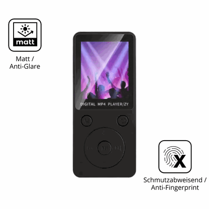 9H Hartbeschichtete, flexible Folie passend zugeschnitten für Aivane S11 MP3-Player