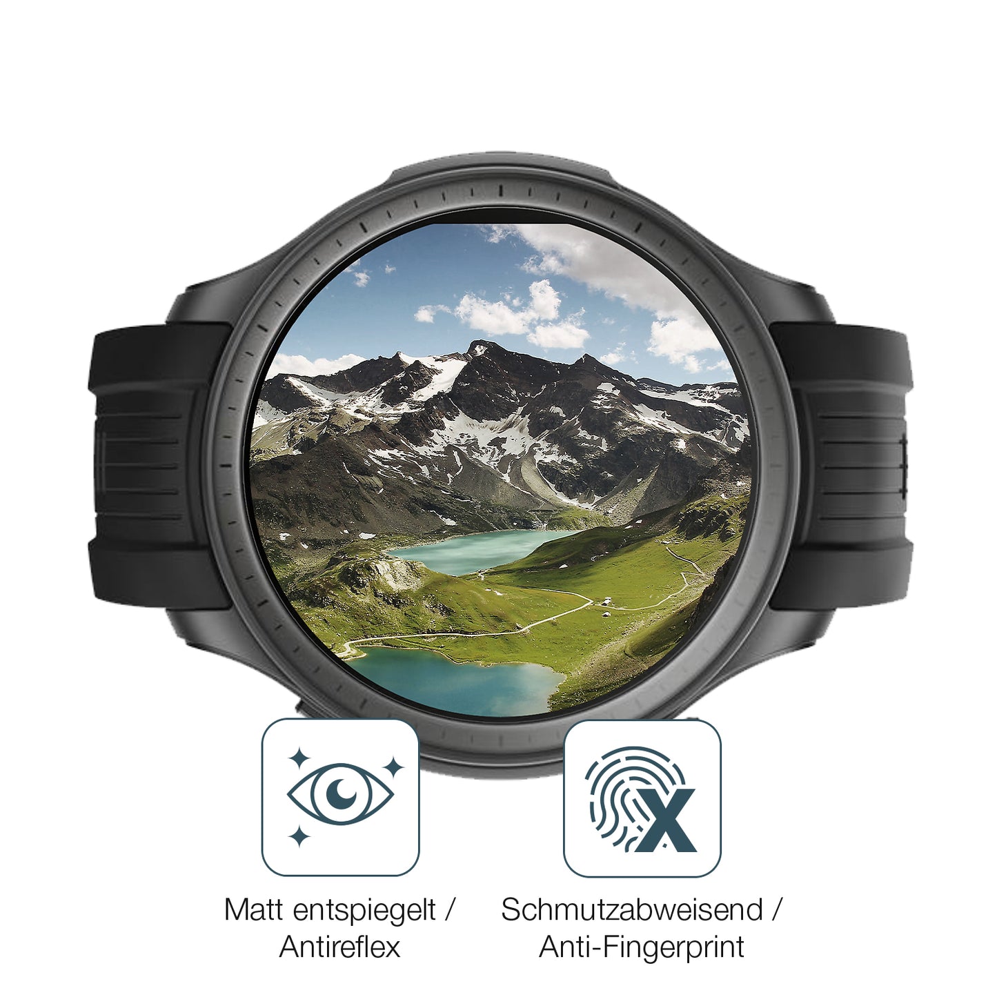 9H Hartbeschichtete, flexible Folie passend zugeschnitten für Amazfit Balance