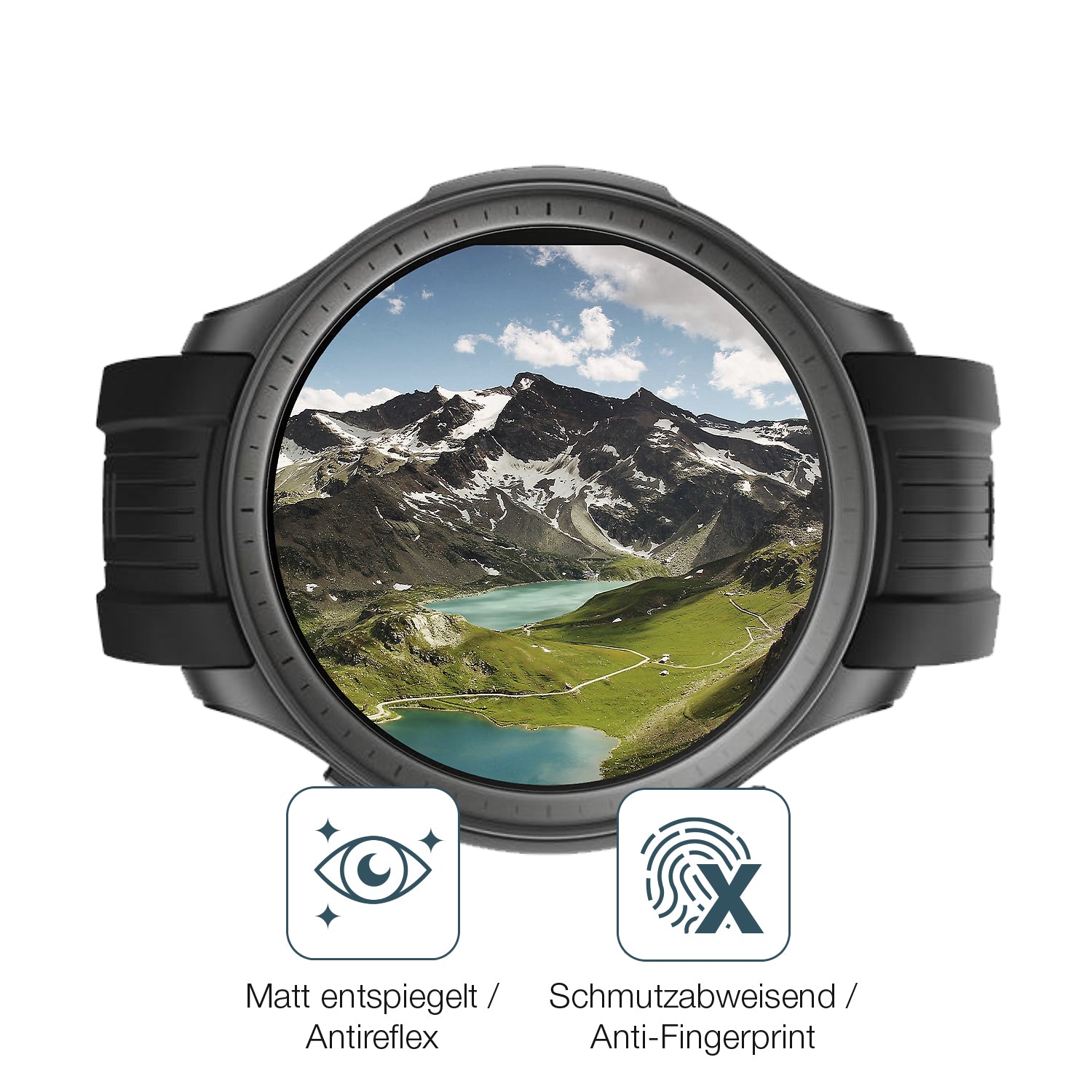 9H Hartbeschichtete, flexible Folie passend zugeschnitten für Amazfit Balance