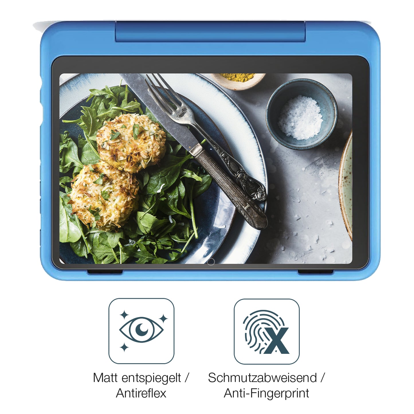 9H Hartbeschichtete, flexible Folie passend zugeschnitten für Amazon Fire HD 8 Kids Pro 2024