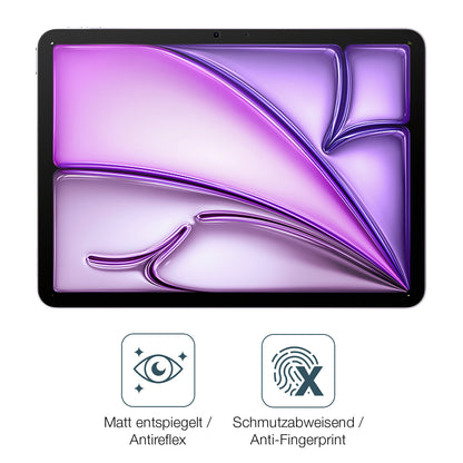 9H Hartbeschichtete, flexible Folie passend zugeschnitten für Apple iPad Air M2 11 Zoll