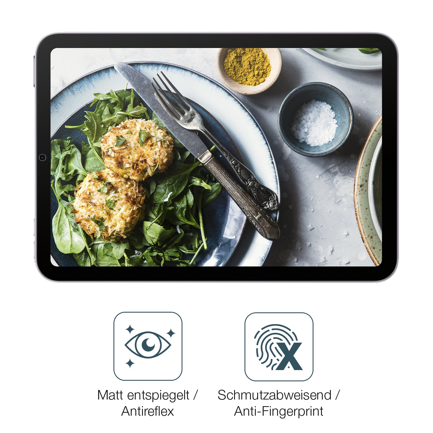 9H Hartbeschichtete, flexible Folie passend zugeschnitten für Apple iPad Mini 7. Generation (2024)