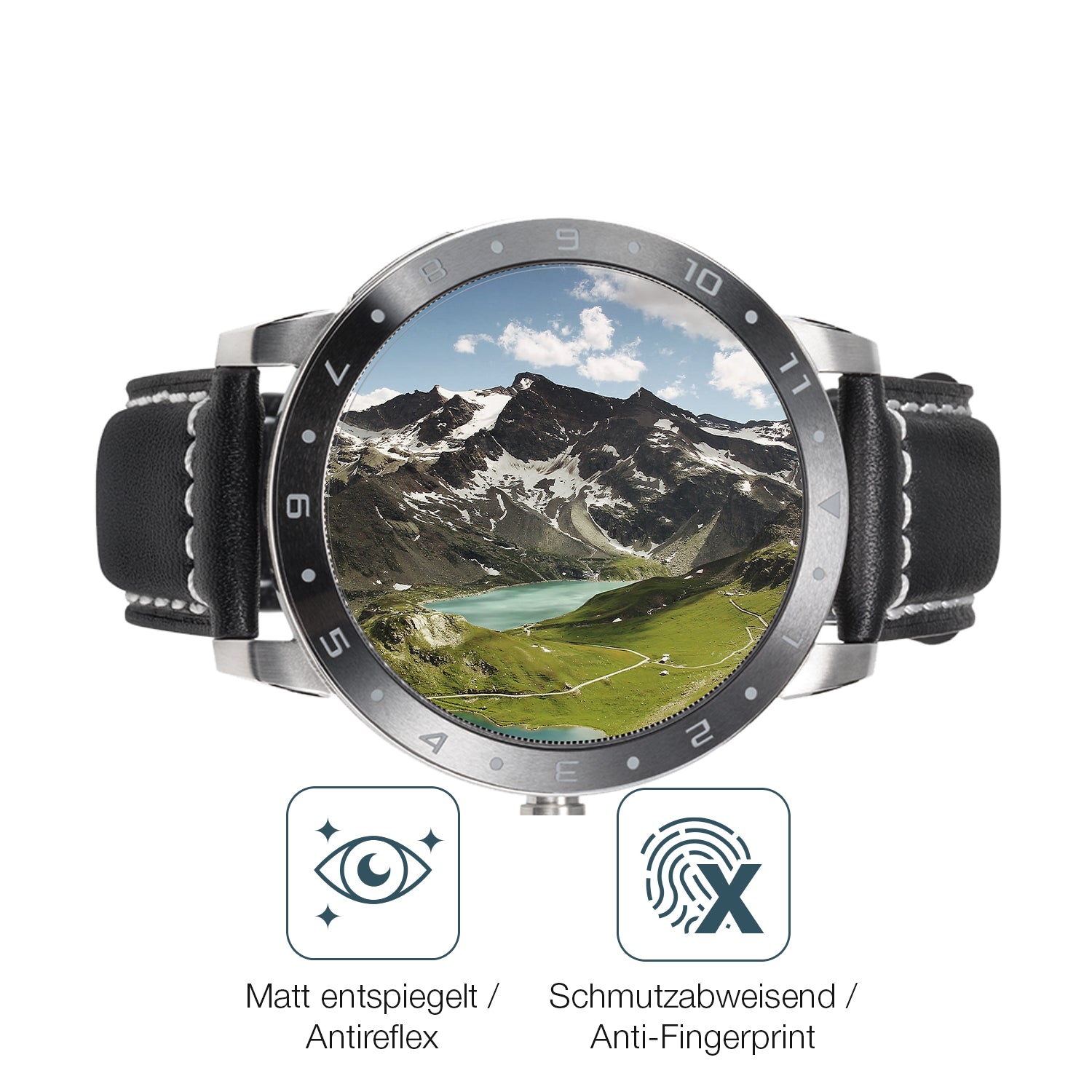 9H Hartbeschichtete, flexible Folie passend zugeschnitten für Asus VivoWatch 5