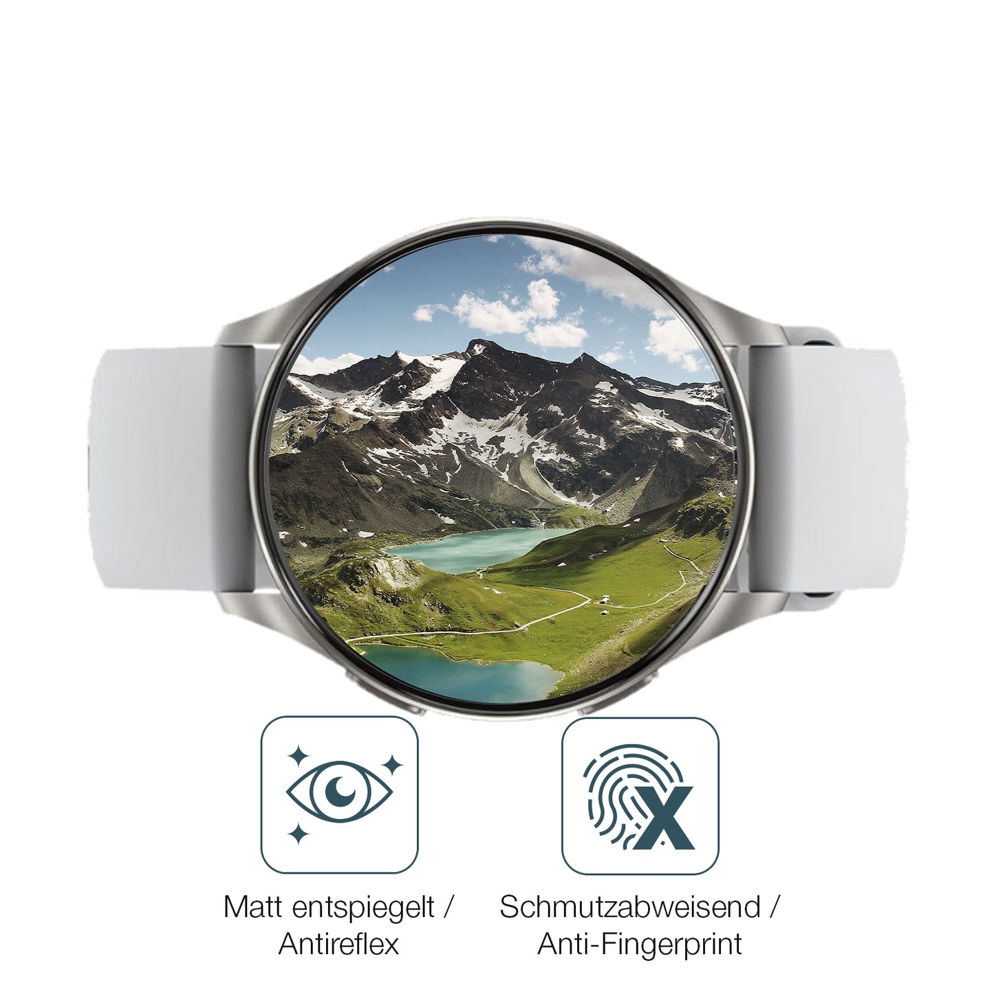Schutz gegen Kratzer auf dem Baolubao W60 Smartwatch Glas durch Schlüssel oder Ähnliches