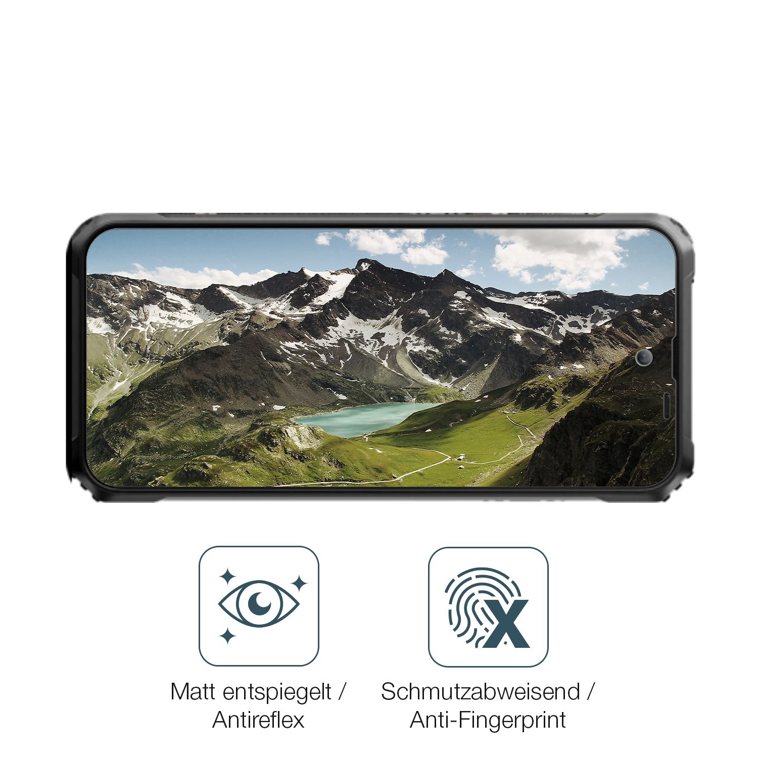 9H Hartbeschichtete, flexible Folie passend zugeschnitten für Blackview BL9000 Pro