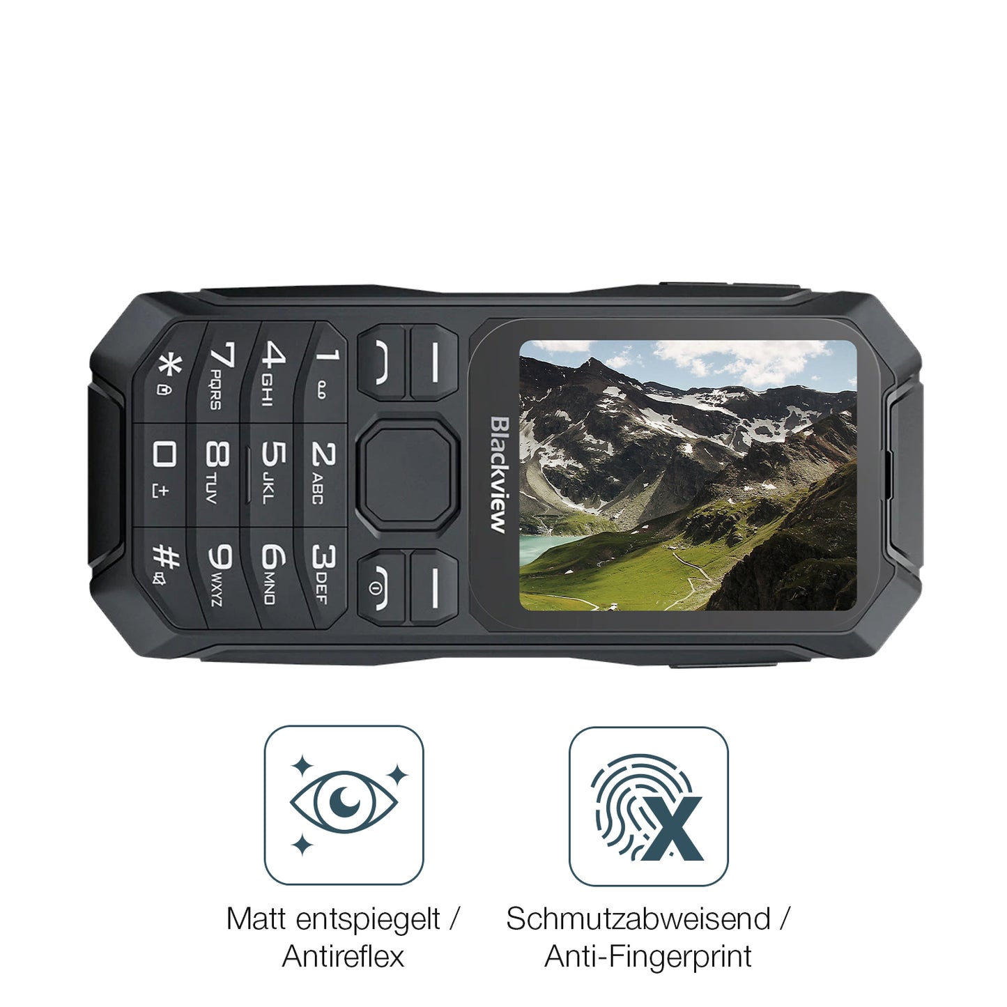 9H Hartbeschichtete, flexible Folie passend zugeschnitten für Blackview N1000