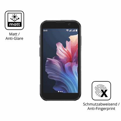 9H Hartbeschichtete, flexible Folie passend zugeschnitten für BLKE S 18 Pro Mini Smartphone