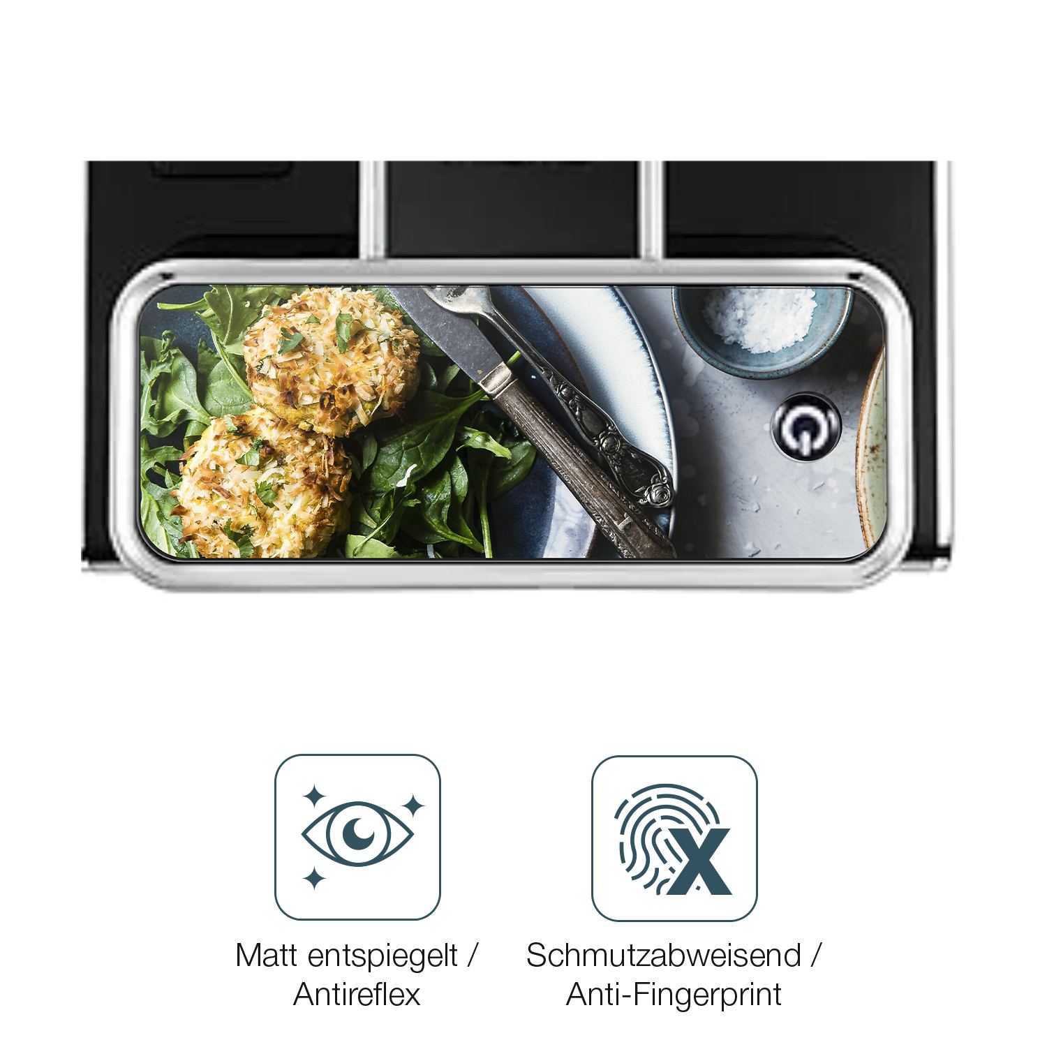Schutz gegen Kratzer auf dem ChefRobot Kaffeevollautomat Glas durch Schlüssel oder Ähnliches