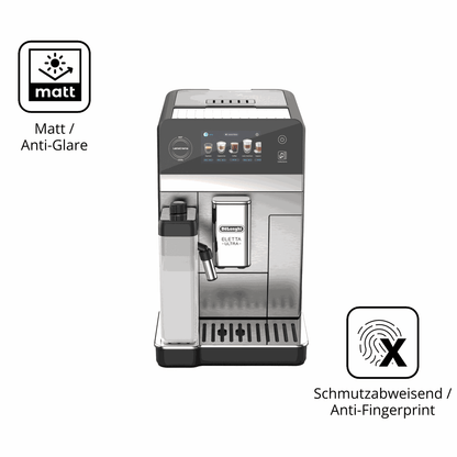 9H Hartbeschichtete, flexible Folie passend zugeschnitten für DeLonghi Eletta Ultra 2026