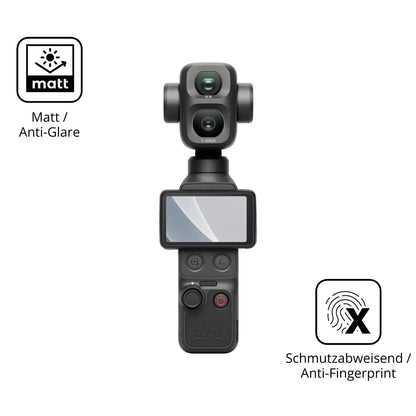 9H Hartbeschichtete, flexible Folie passend zugeschnitten für DJI Osmo Pocket 4P