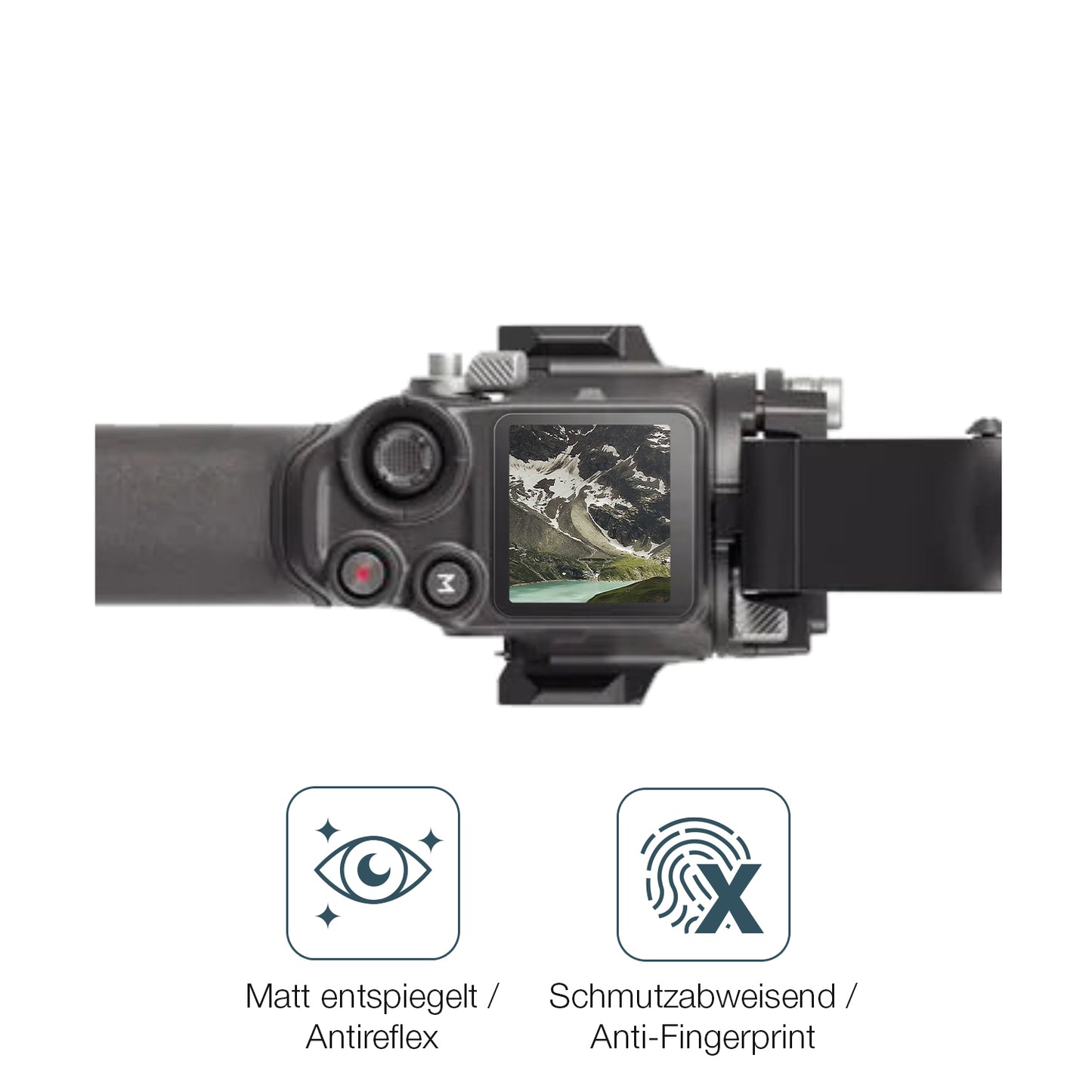 9H Hartbeschichtete, flexible Folie passend zugeschnitten für DJI RS 4