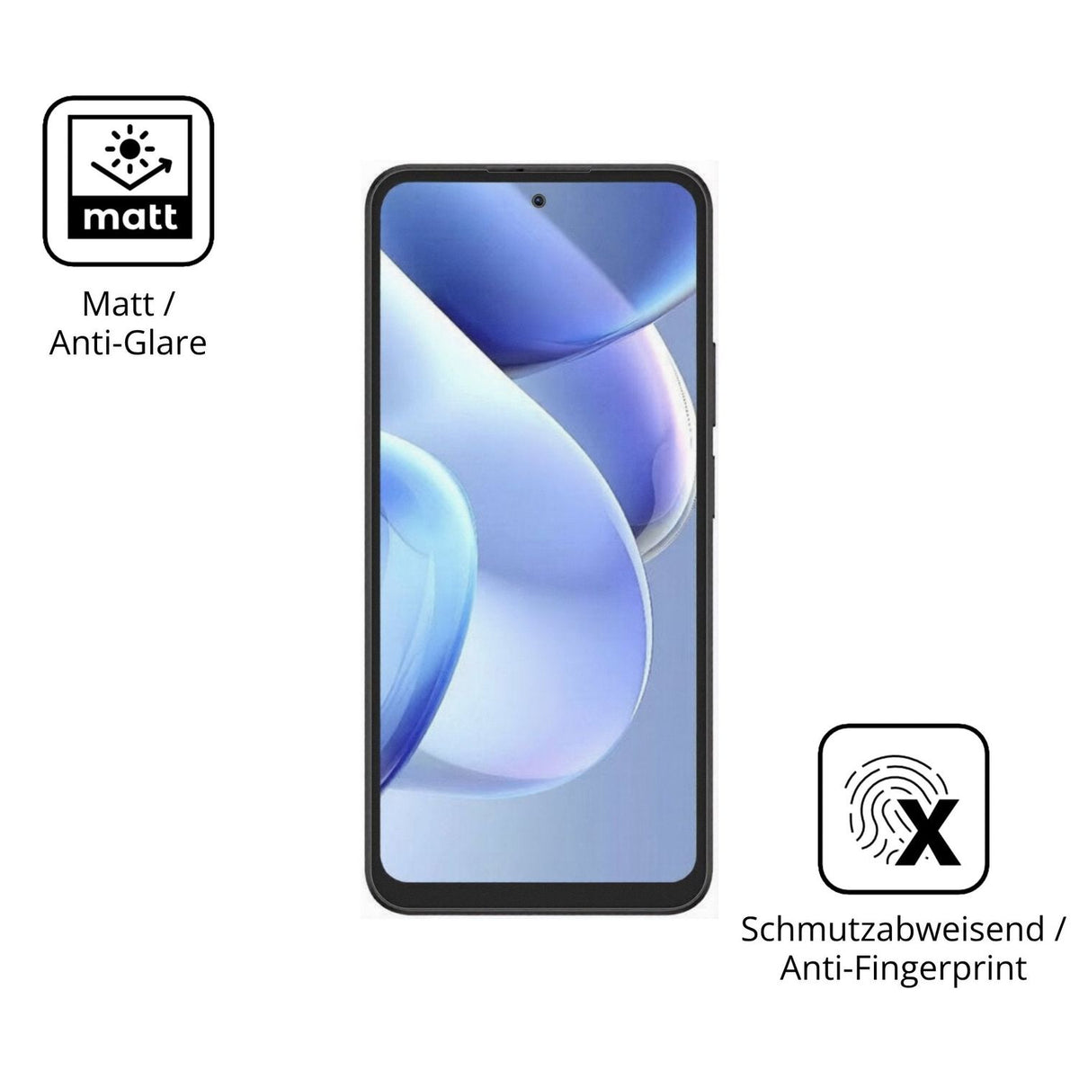 9H Hartbeschichtete, flexible Folie passend zugeschnitten für Doogee B10 Pro