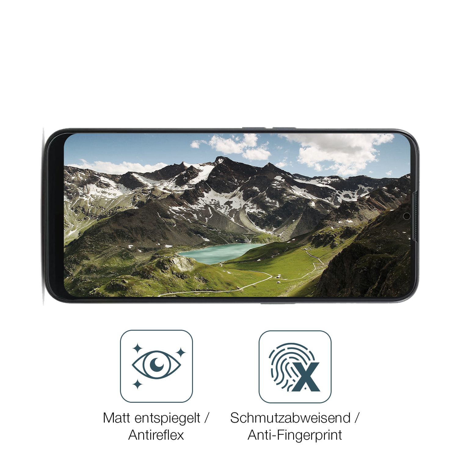 9H Hartbeschichtete, flexible Folie passend zugeschnitten für Doro 8100
