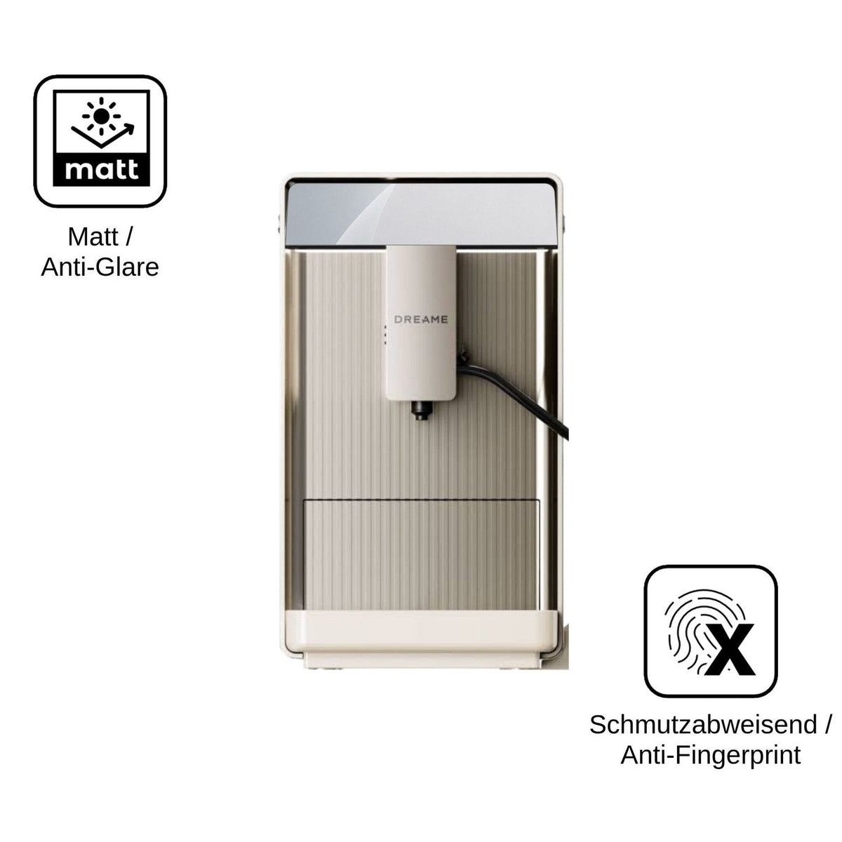 2x 9H Schutzfolie matt für Dreame Ecceluxe Slim Panzerfolie