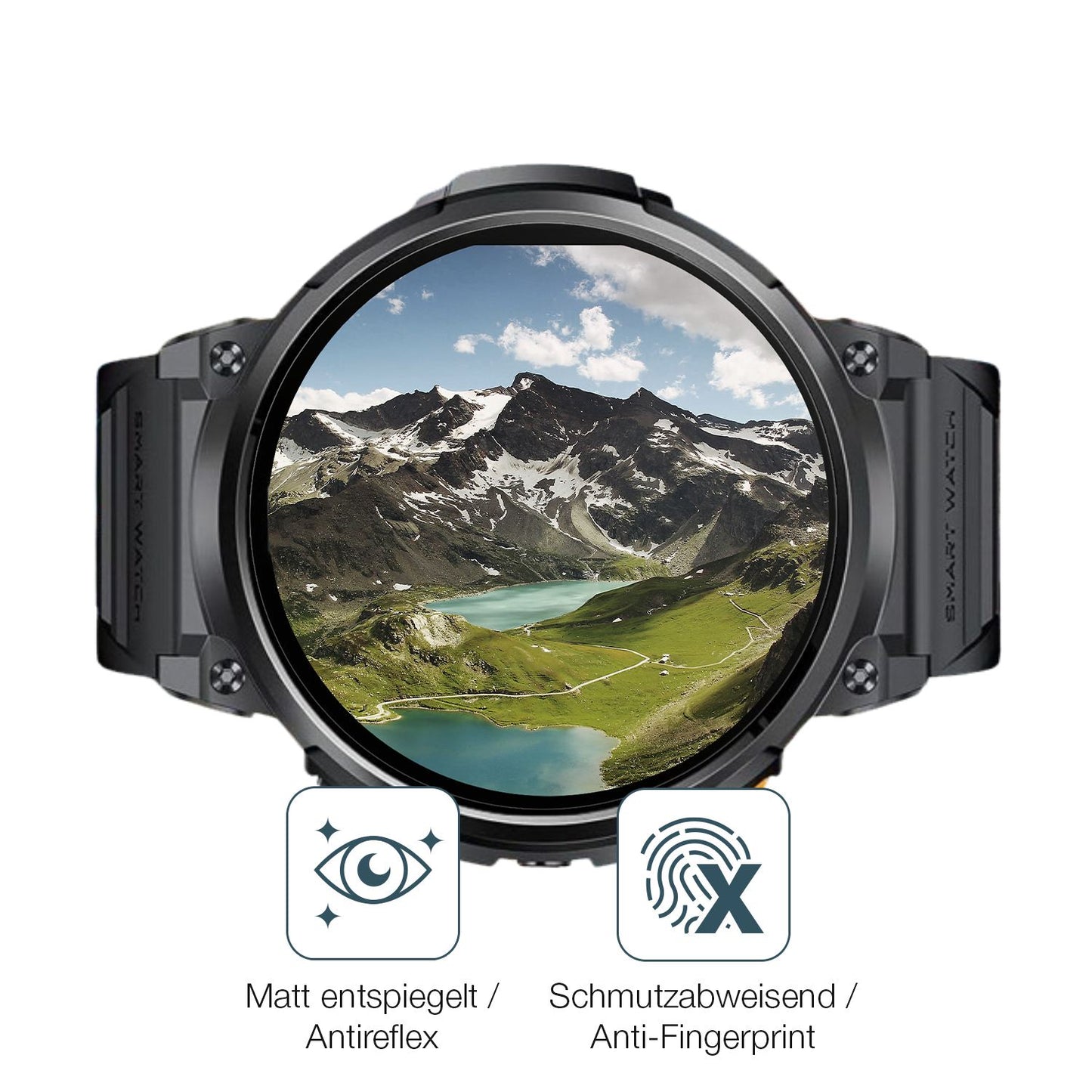 9H Hartbeschichtete, flexible Folie passend zugeschnitten für Dremac FV6-A 1.85 Zoll