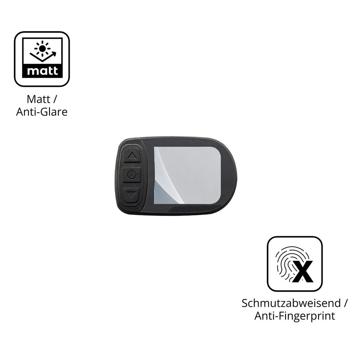 9H Hartbeschichtete, flexible Folie passend zugeschnitten für EfforPrac KT-LCD5