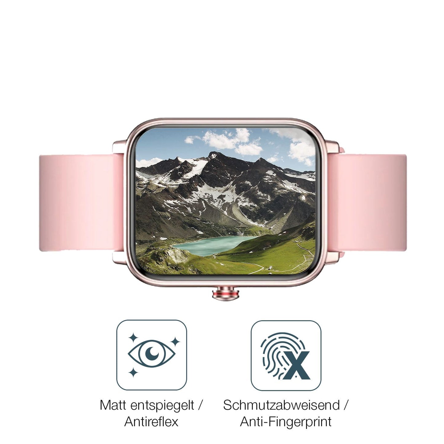 9H Hartbeschichtete, flexible Folie passend zugeschnitten für Fireboltt Ninja Pro Max