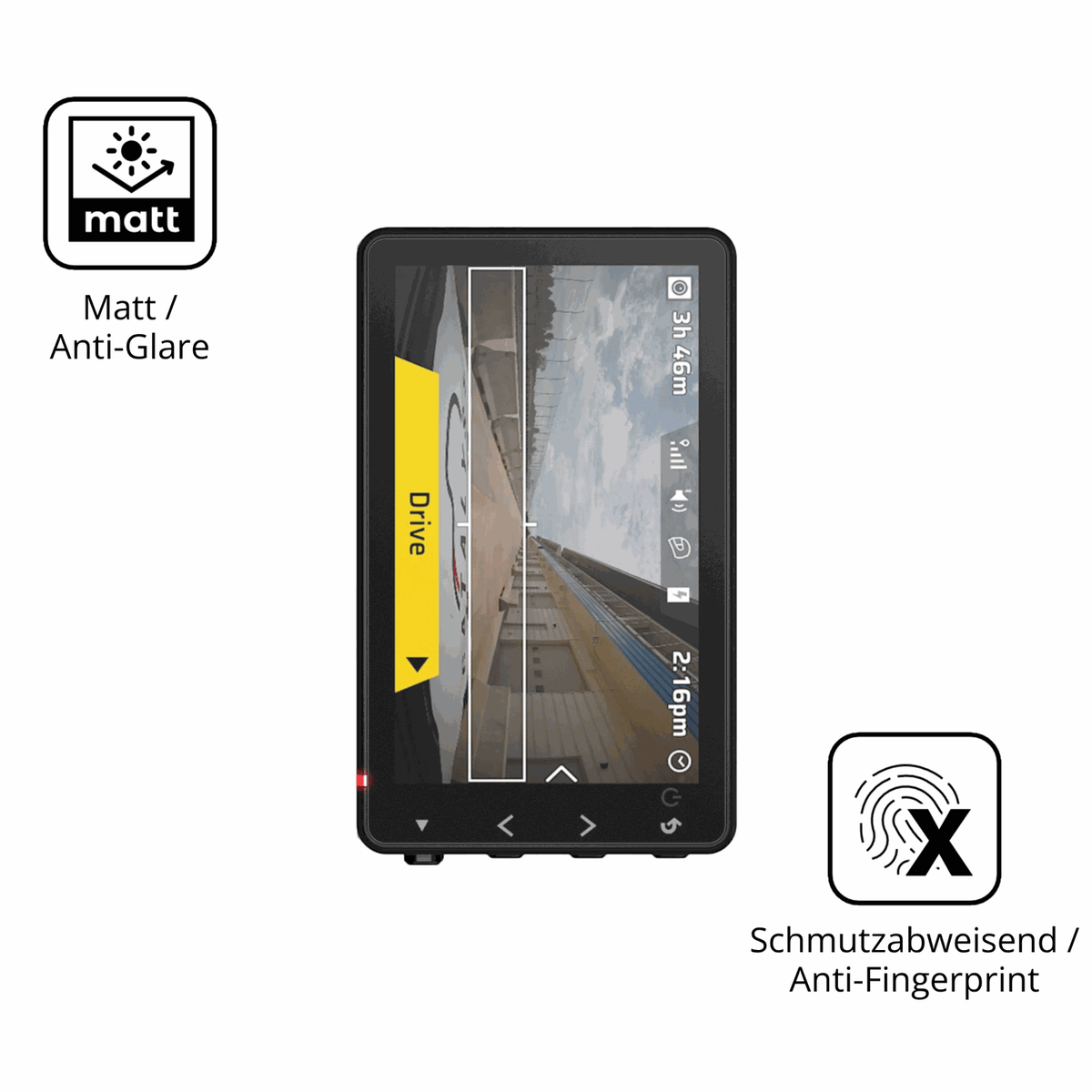 9H Hartbeschichtete, flexible Folie passend zugeschnitten für Garmin Catalyst 2