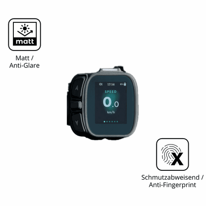 9H Hartbeschichtete, flexible Folie passend zugeschnitten für Giant Ridecontrol Dash 2 2026