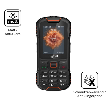 9H Hartbeschichtete, flexible Folie passend zugeschnitten für Gigaset GLX8 Plus