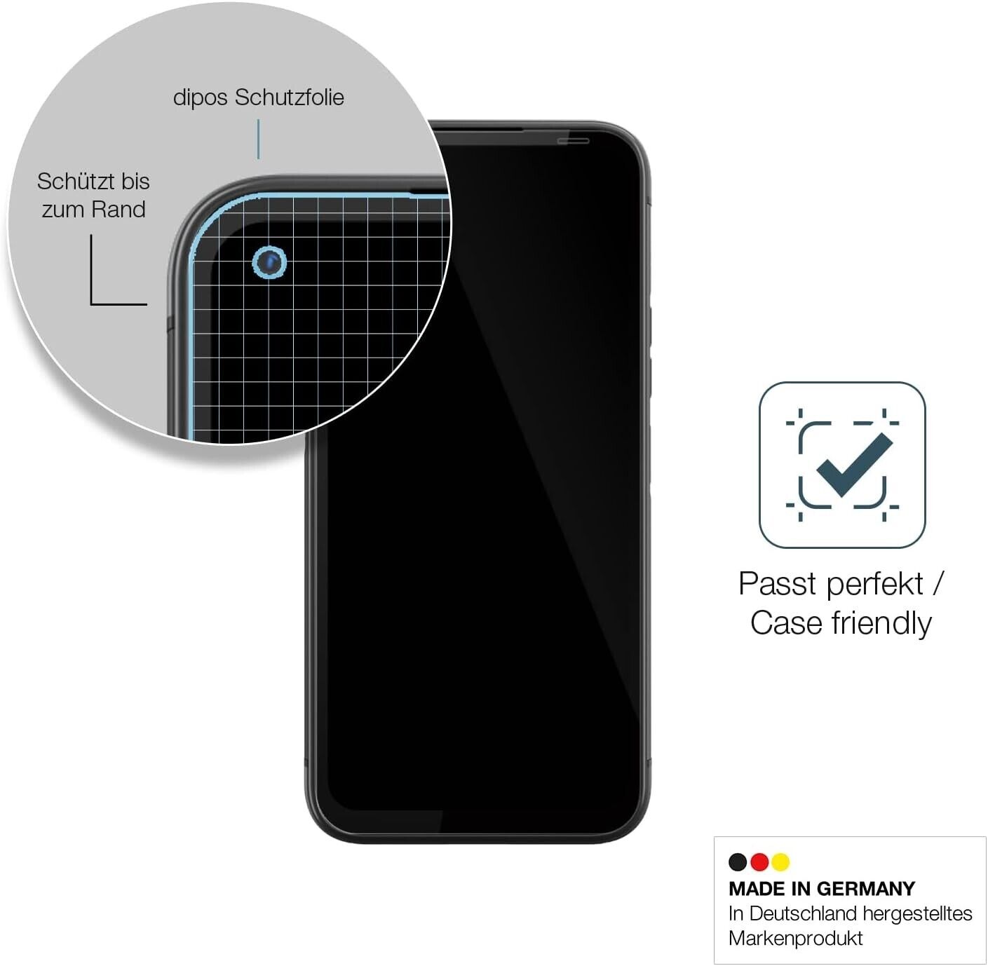 9H Hartbeschichtete, flexible Folie passend zugeschnitten für Gigaset GX6