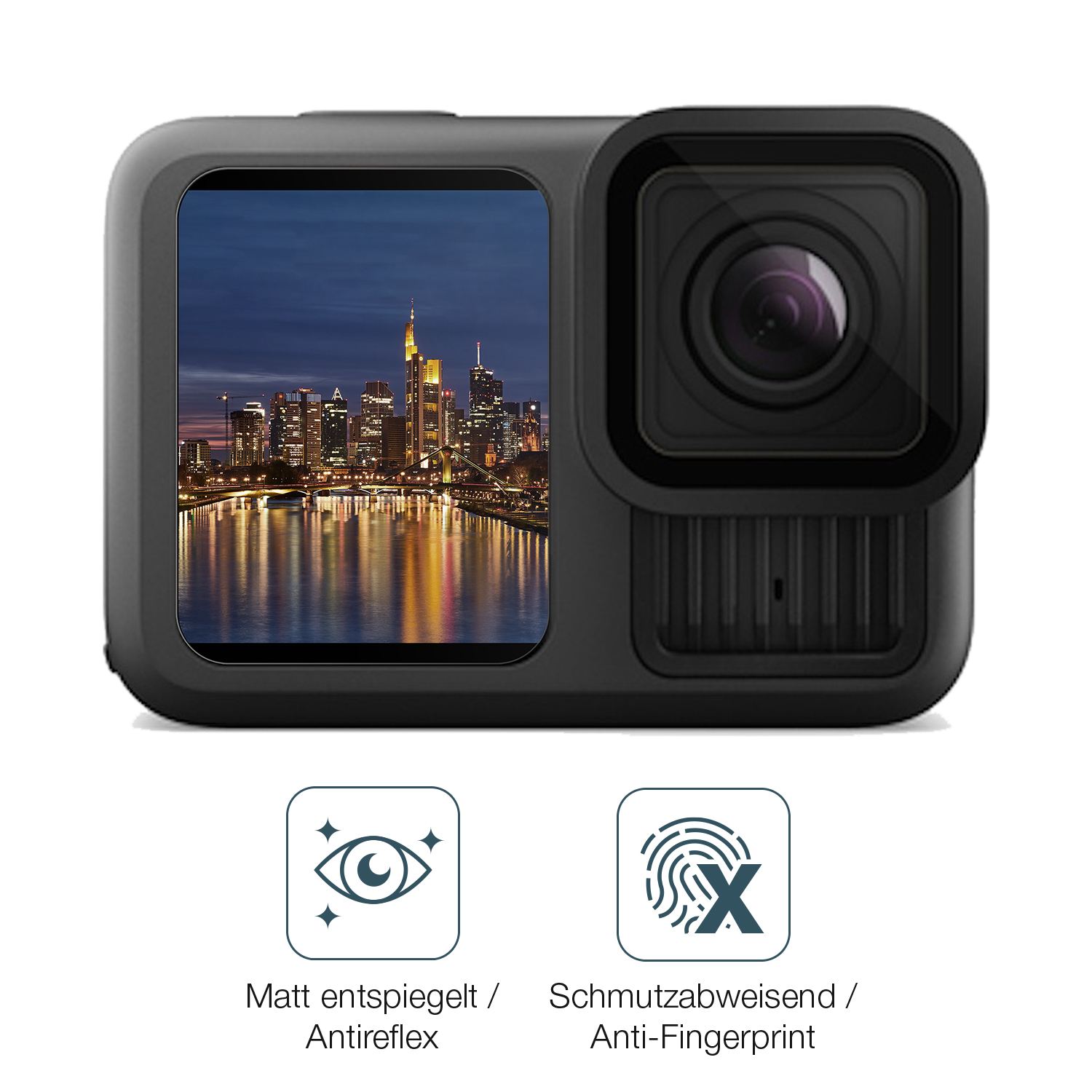 9H Hartbeschichtete, flexible Folie passend zugeschnitten für GoPro Hero 13