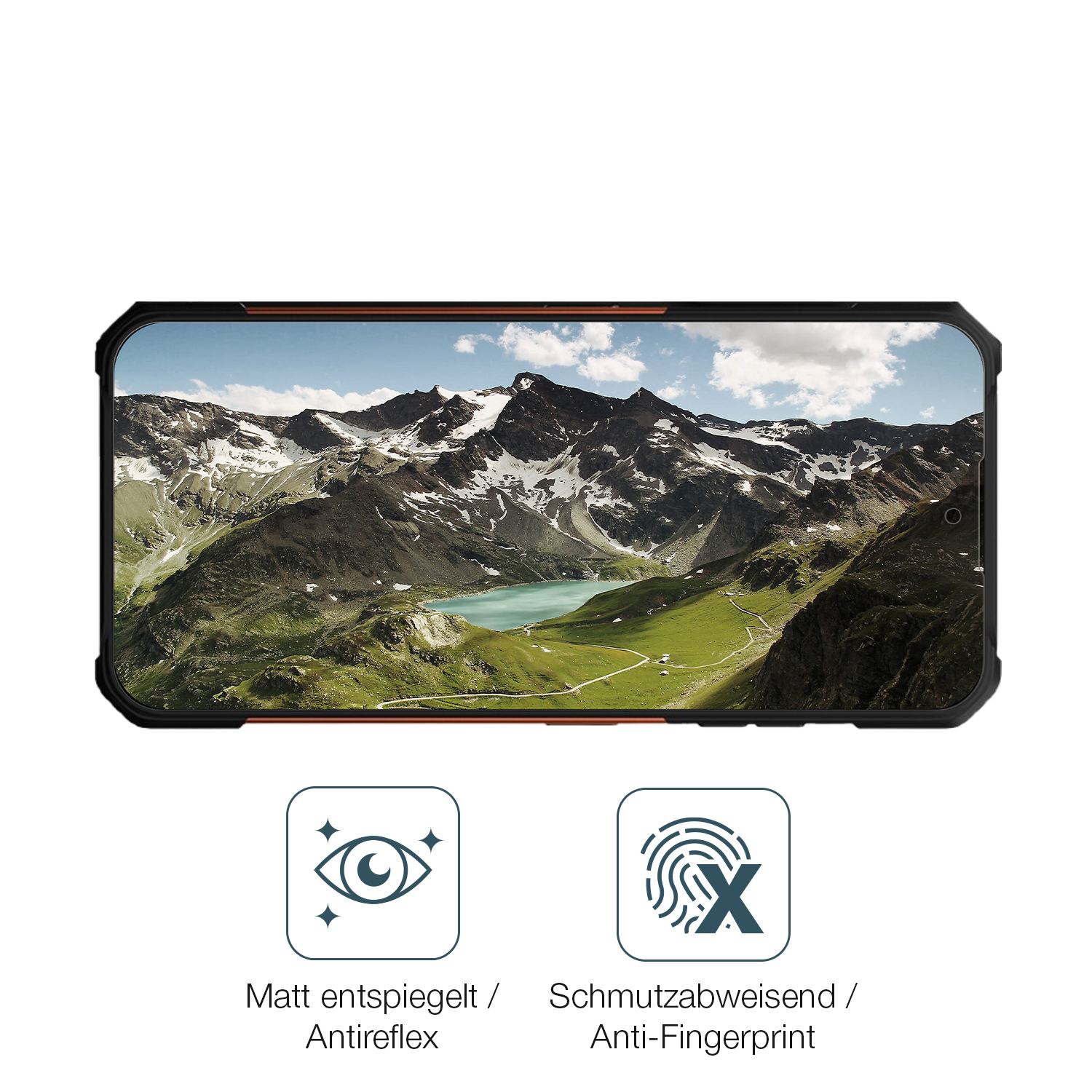 9H Hartbeschichtete, flexible Folie passend zugeschnitten für Hammer Construction 2 Thermal 5G