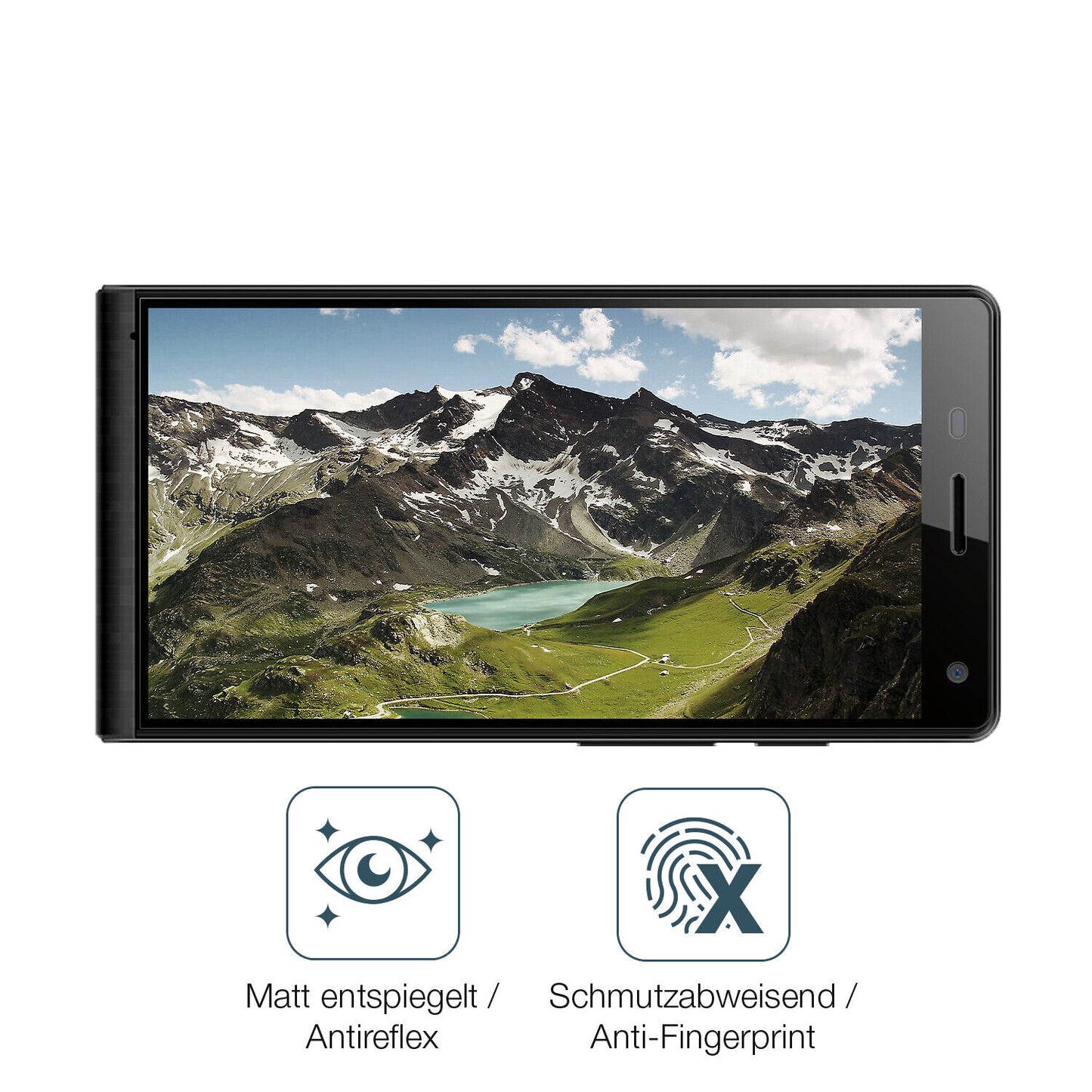 9H Hartbeschichtete, flexible Folie passend zugeschnitten für Highscreen Verge