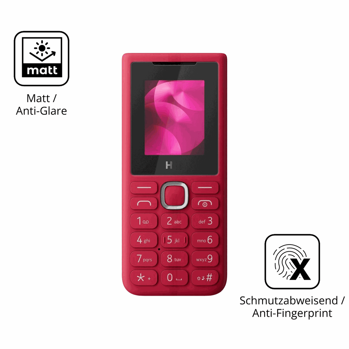 9H Hartbeschichtete, flexible Folie passend zugeschnitten für HMD 102 2025