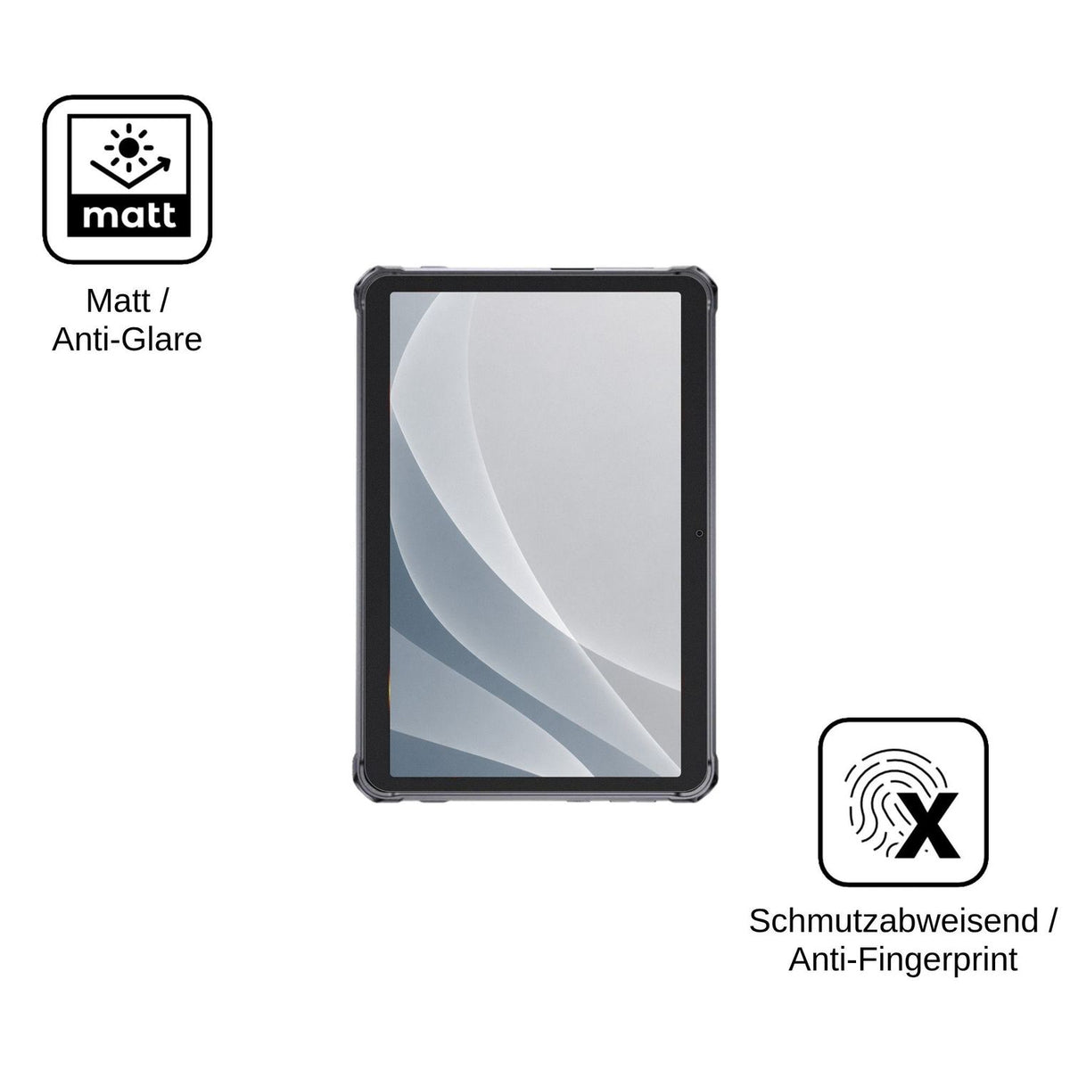 2x 9H Schutzfolie matt für Hotwav Tab R7 Pro Panzerfolie