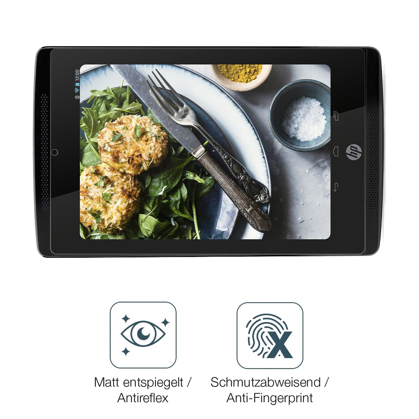 9H Hartbeschichtete, flexible Folie passend zugeschnitten für HP Slate 7 Extreme