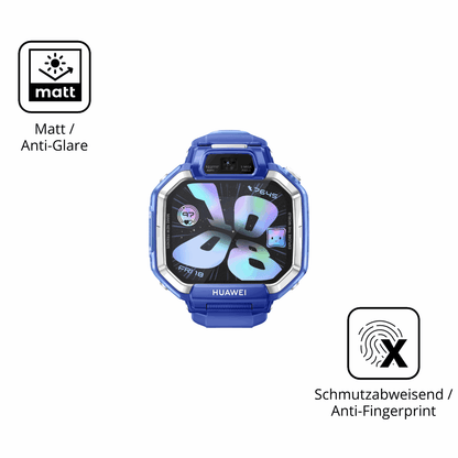 9H Hartbeschichtete, flexible Folie passend zugeschnitten für Huawei Watch Kids X1